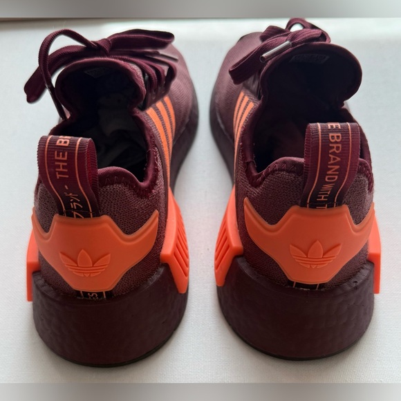 Adidas | NMD_R1 Burgundy and Orange Lightweight Athletic Shoes Like New Cond - Picture 7 of 15